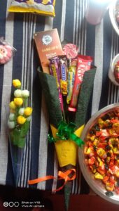 Chocolate boquet for Chocolate Day at RISHS International CBSE School Arcot