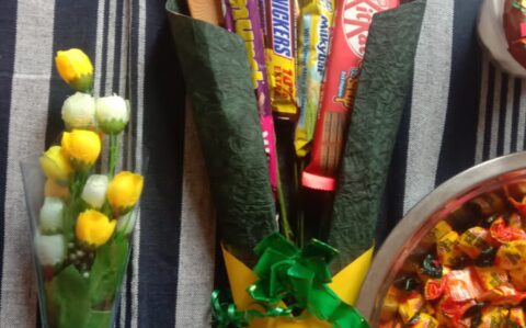 Chocolate boquet for Chocolate Day at RISHS International CBSE School Arcot
