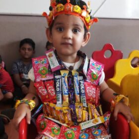Chocolate dress for Chocolate Day at RISHS International CBSE School Arcot
