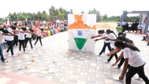 Independence Day Girls Group Dance at RISHS International CBSE School Arcot