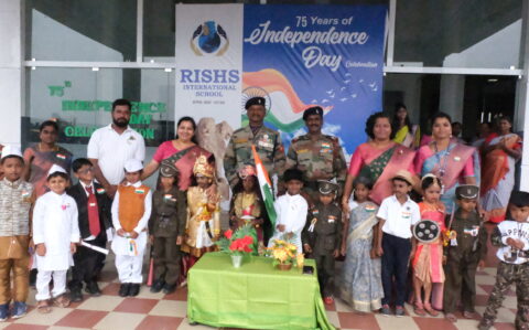Independence Day Group Photo at RISHS International CBSE School Arcot