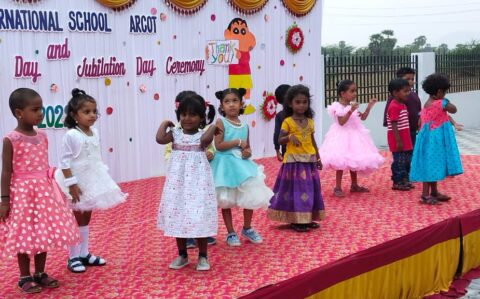 Kids Dance in Thanks Giving at RISHS International CBSE School Arcot
