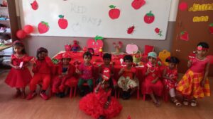 Kids Group photo at Red day Celebration at RISHS International CBSE School Arcot