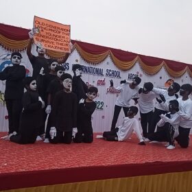 Mime Performance in Thanks Giving at RISHS International CBSE School Arcot