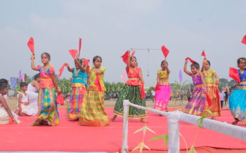 Pongal Celebration Primary Students Dance at RISHS International CBSE School Arcot