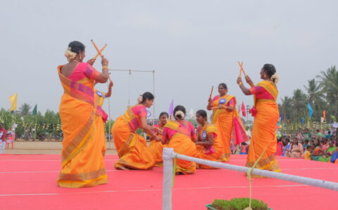 Pongal Celebration Teachers Dance at RISHS International CBSE School Arcot