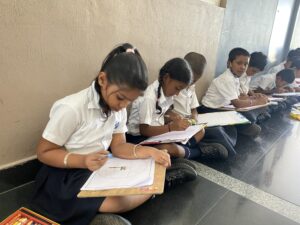 Primary Students Drawing Competition at RISHS International CBSE School Arcot