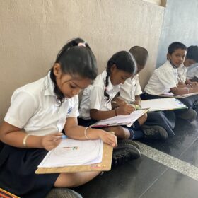 Primary Students Drawing Competition at RISHS International CBSE School Arcot
