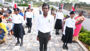 Primary Students in Independence day at RISHS International CBSE School Arcot
