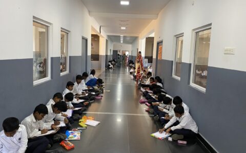 Primary Students Participated in Drawing Competition at RISHS International CBSE School Arcot