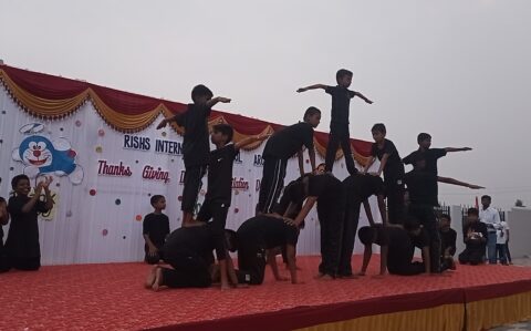 Pyramid Sports in Thanks Giving at RISHS International CBSE School Arcot