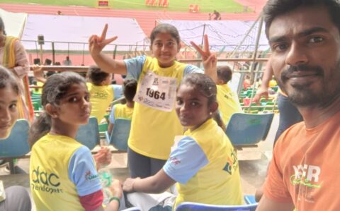 RISHS International CBSE School Students and Teachers at Nehru Stadium