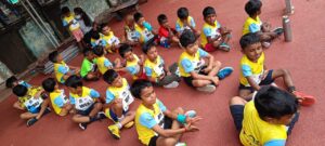 RISHS International School Kindergarten Kids and Primary Students at Nehru Stadium