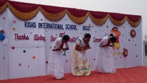 Secondary School Students Dance at Thanks Giving at RISHS International CBSE School Arcot