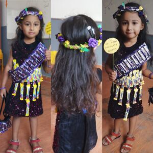 Student in Chocolate outfit for Chocolate Day Celebartion at RISHS International CBSE School Arcot