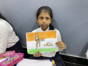 Student Participated in Drawing Competition at RISHS International CBSE School Arcot