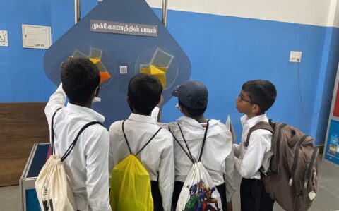 Students Exploring during the Field Trip at RISHS International CBSE School Arcot