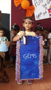 Students in Chocolate dress for Chocolate Day at RISHS International CBSE School Arcot