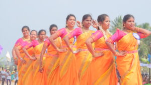 Teachers Dance during Pongal Celebration at RISHS International CBSE School Arcot