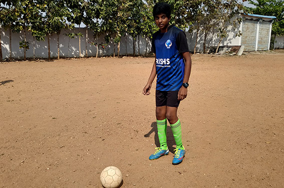 Outdoor Football Game in RISHS International CBSE School Arcot